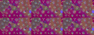 Raster çiçek desenli çiçek deseni, yapraklar, dekoratif elementler, sıçrama, lekeler, el çizimi kontur çizgileri ve Doodle çizim stili, grafik raster çizim çizimi.