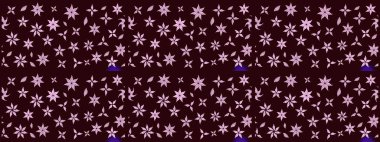 Düz Çiçek Elementleri Tasarımı. Renkli Bahar Teması eskiz kalıbı. Raster..