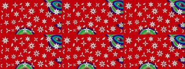 Sketch Floral Pattern in Raster illustration. Fancy fabric pattern. Colour Spring Theme sketch pattern Background. Flat Flower Elements Design.