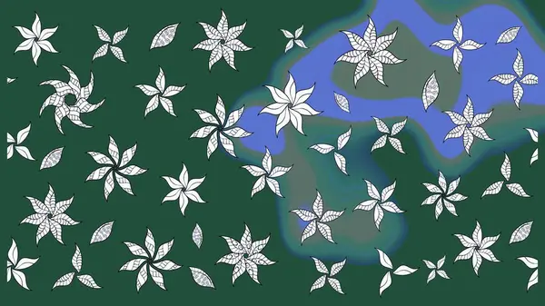 Ev dekoru. Paisley el çizimi elementler. Fantezi çiçekli eskiz deseni, doğal duvar kağıdı, çiçek desenli kıvrımlı illüstrasyon.