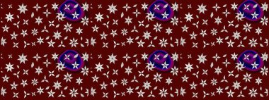 Düz Çiçek Elementleri Tasarımı. Kırmızı renkte çiçekler. Renkli Bahar Teması eskiz kalıbı. Çiçek desenli eskiz, yaz çiçekleri..