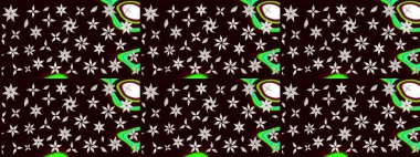 Raster Şirin kumaş deseni. Düz Çiçek Elementleri Tasarımı. Eskiz klasiği. Renkli Bahar Teması çizim şablonu.