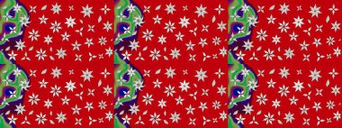 Sabıka fotoğraflarında, bebek kıyafetlerinde, duvar kâğıtlarında, paket kutularında falan kullanılabilir. Raster. Zarif, parlak ve eskiz kırmızı çiçek deseni tasarımı.