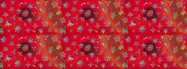 Modern stil dokusu. Çiçek desenli raster, kırmızı çizgi grafik deseni soyut raster arkaplan.