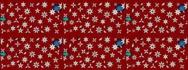 Sabıka fotoğraflarında, bebek kıyafetlerinde, duvar kâğıtlarında, paket kutularında falan kullanılabilir. Raster. Zarif, parlak ve eskiz kırmızı çiçek deseni tasarımı.