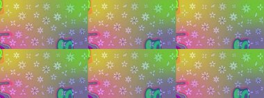 Tarafsız renklerde çiçekler. Kumaş desenli papatya çiçekleri ayrıntıları.