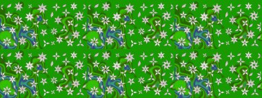 Kızılderili desenli desenli desenli şal deseni. Raster Henna dövme stili. Tekstil, tebrik kartı, boyama kitabı, telefon kılıfı baskısı için kullanılabilir. Etnik Mandala süsü.