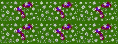 Suluboya, elle çizilmiş. Eskiz arkaplan modeli. Raster illüstrasyonu. Yeşil yapraklı yabani çiçekler.