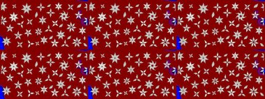 Kırmızı renklerde. Raster illüstrasyonu. Çiçek. Taslak dekoratif arka plan, çiçek mandala.