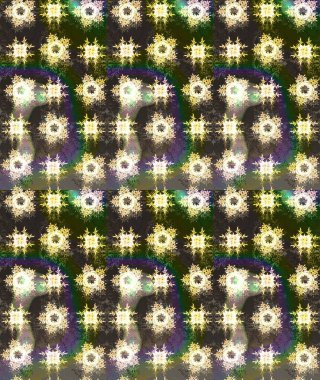 Renkli Bahar Teması eskiz kalıbı. Raster. Düz Çiçek Elementleri Tasarımı.