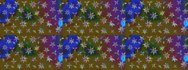 Raster Moda kumaş deseni. Çizgi çizimi kalıbı. Şirin çiçekler..