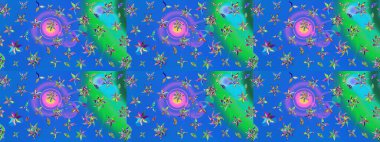 Çiçek deseni duvar kağıdı, desen dolguları ve web sayfası arka planı için kullanılabilir. Süslü zentangle çizim dokusu, soyut çiçeklerle süslenmiş. Şekillendirilmiş çiçekli çizim deseni.