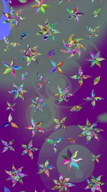 Suluboya çizim kalıbı. Dekorasyon ve tasarım için güzel bir desen. Moda baskısı. Çiçeğin suluboya çizimlerinin mükemmel deseni. Eski model. Raster illüstrasyonu.