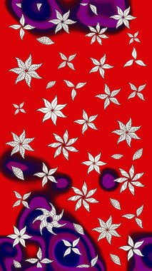 Kırmızı renkte çiçekler olan çiçek deseni çiz. Suluboya tarzında kırmızı renkte çiçekler.