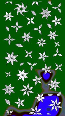 Küçük çaplı çiçeklerdeki basit şirin desenler. Tekstil veya kitap kapakları, imalat, duvar kağıtları, baskı, hediye paketi ve yapıştırma kitabı için çiçek eskizi geçmişi. Raster illüstrasyonu.