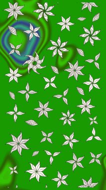 Küçük yeşil çiçeklerle oldukça eski bir besin torbası deseni. Tekstil, kumaş, kapaklar, duvar kağıtları, baskı, paket, koleksiyon defteri, örgü, dekupaj için çiçek arkaplanı..