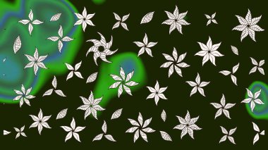 Çiçeksel gri çizim deseni. Raster çiçek izi. Raster Yumuşak kumaş deseni. Klasik taslak çizimi.