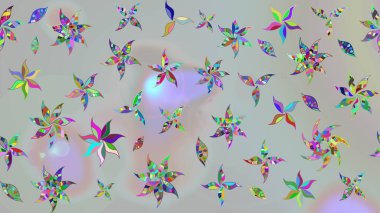 Parlak elementlerin. Çizim çiçek deseni duvar kağıdı, web sitesi arka planı, ambalaj kağıdı, davetiye, broşür, afiş veya web sitesi için kullanılabilir. El çizimi Raster illüstrasyonu.