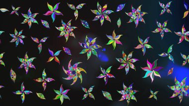 Güzel çiçek deseni. Düz Çiçek Elementleri Tasarımı. Gri renkli çiçekler. Renkli Bahar Teması çizim şablonu.