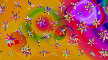 Küçük bir çiçekte eskiz deseni. Hoş bir çiçek geçmişi var. Güzel kumaş deseni. Raster illüstrasyonu.