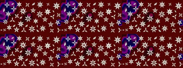 Düz Çiçek Elementleri Tasarımı. Raster illüstrasyonundaki çiçek desenli çizim. Kırmızı renkte çiçekler. Renkli Bahar Teması çizim şablonu.