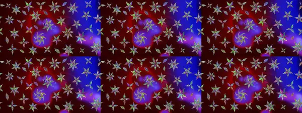 Kahverengi renkli şirin tekstil. Çiçek duvar kâğıdı. Renkli çizim kalıbı. Raster illüstrasyonu. Çiçek arka planı.