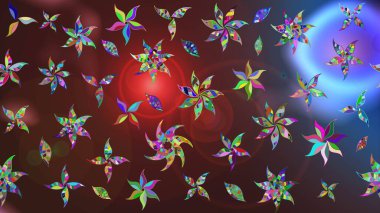 Flower eskiz arka planı. Şatafatlı bahar bahçesi dokusu. Çiçek deseni. Raster illüstrasyonu.