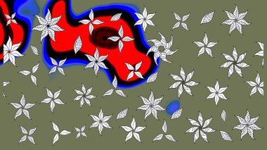 Moda baskısı. Suluboya çizim kalıbı. Çiçeğin suluboya çizimlerinin mükemmel deseni. Eski model. Dekorasyon ve tasarım için güzel desen.