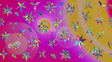 Flower eskiz arka planı. Şatafatlı bahar bahçesi dokusu. Çiçek deseni. Raster illüstrasyonu.