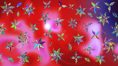 Güzel suluboya yaz çiçekleri deseni..