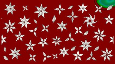 Tomurcukları papatya çiçekleri olan sevimli bir çiçek deseni. Eskiz geçmişi. Miles Fleur, süslü püslü bir süs. Eski usul. Kumaş, tekstil, duvar kağıdı baskısı için. Raster illüstrasyonu.