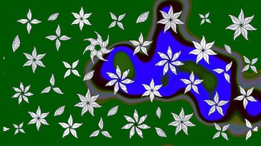 Sevgililer günü ve tebrik kartı konsepti için şık bir davetiye. Manzaralı çiçek deseni. Çiçek kompozisyonu, el boyası, hassas şablon. Üst manzara, yumuşak yeşil renk biçimi.