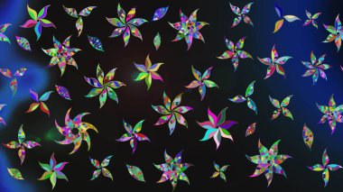 Gri renkli şirin çiçek deseni. Raster Modaya uygun kumaş deseni. Renkli Bahar Teması eskiz kalıbı. Düz Çiçek Elementleri Tasarımı.