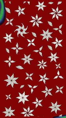 Raster illüstrasyonu. Küçük bir çiçekte eskiz deseni. Hoş bir çiçek geçmişi var. Güzel kumaş deseni.