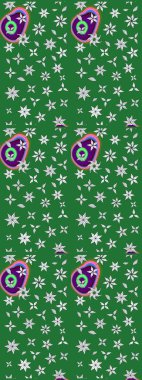 Çiçekli çiçek deseni, suluboya. Yeşil renkli çiçekler. Renkli Bahar Teması eskiz kalıbı. Düz Çiçek Elementleri Tasarımı. Raster illüstrasyonu.