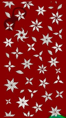 Çiçekli eskiz çizimi. Kırmızı renkte çiçekler. Düz Çiçek Elementleri Tasarımı. Renkli Yaz Teması çizim şablonu.