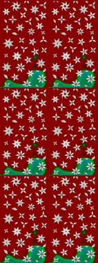 Tomurcukları çiçek olan sevimli bir çiçek deseni. Eskiz geçmişi. Raster illüstrasyonu. Kumaş, tekstil, duvar kağıdı baskısı için. Eski usul. Raster..