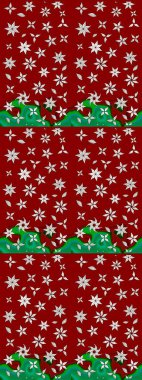 Kırmızı renkte güzel çiçekler olan eskiz deseni, suluboya çiçek deseni, duvar kağıdı, kart ya da kumaş için fayanslı. Raster..