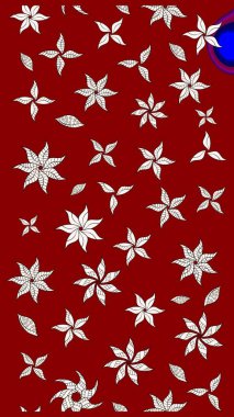 Yapraklı çizim şekli. Davetiye ve kartpostal tasarımı için dekoratif çiçek unsurları. Poster ya da kapak için arka plan. Tekstil için figür. Sevimli zarif çiçekler Raster illüstrasyonu.