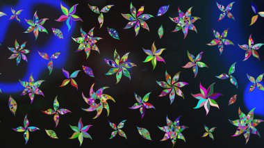 Çiçek arkaplan. Çizim raster deseni. Güzel kumaş deseni.