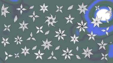 Tarafsız renklerde manzaralı çiçek deseni. Çiçek kompozisyonu, el boyası, hassas şablon. Üst manzara, yumuşak stil. Sevgililer günü ve tebrik kartı konsepti için şık bir davet.