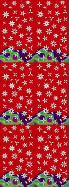 Sabıka fotoğraflarında, bebek kıyafetlerinde, duvar kâğıtlarında, paket kutularında falan kullanılabilir. Zarif, parlak ve kırmızı çiçek desenli eskiz. Raster..