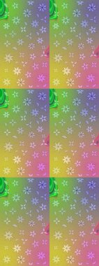 Raster Güzel kumaş deseni. Raster suluboya deseni, narin çiçekler, tarafsız çiçekler, tebrik kartı şablonu..