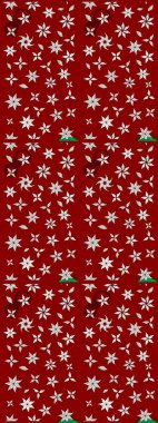 Kırmızı renkte çiçekler. Renkli Yaz Temalı eskiz kalıbı. Düz Çiçek Elementleri Tasarımı. Çiçekli retro deseni çiz.