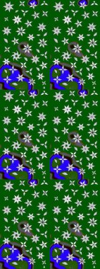 Eskiz modeli etnik tasarım. Yatak çarşafları, ceket, paket tasarımı, kumaş ve moda kavramları için tekstil baskısı. Çiçekleri, deniz kabukları, mandalaları ve suluboya efektleri olan deniz altyapısı.