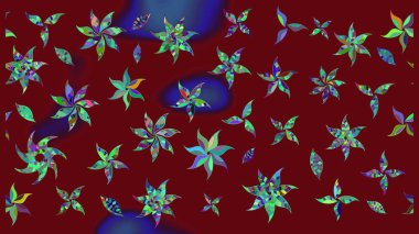 Şatafatlı bahar bahçesi dokusu. Raster illüstrasyonu. Flower eskiz arka planı. Çiçek deseni.