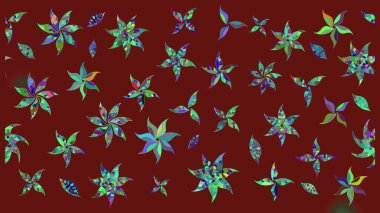Çiçek kompozisyonu. Çiçek arkaplan. Küçük çiçekte güzel bir desen var. - Kırmızı çiçekler. Çiçek kolajı. Raster deseni. Doğa.