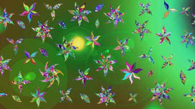 Organik motif arka planı. Çizim kalıbı. Ultraviyole kumaş deseni. Raster illüstrasyonu.