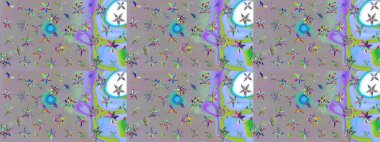 Gri renkli etnik çiçekli zarif eskiz deseni. Raster Çiçek İllüstrasyonu güzel tekstil..