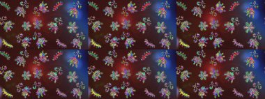 Raster illüstrasyonu. Kar taneli desen. Raster Noel soyut renkli arkaplan ve düşen kar tanesi..